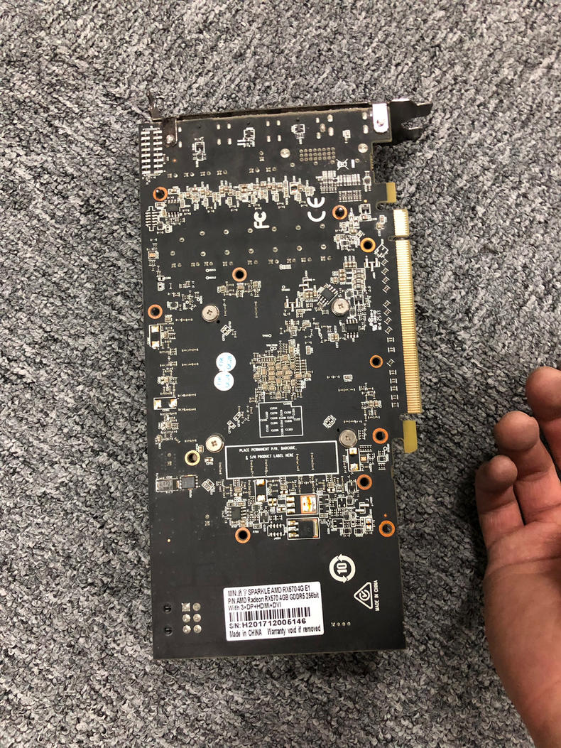 矿卡第五波发车预告,后天到货,旌宇rx570 4g,没有背板,不是金属风扇框